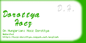dorottya hocz business card